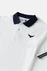 Contrast Collar Polo Shirt - Olympus